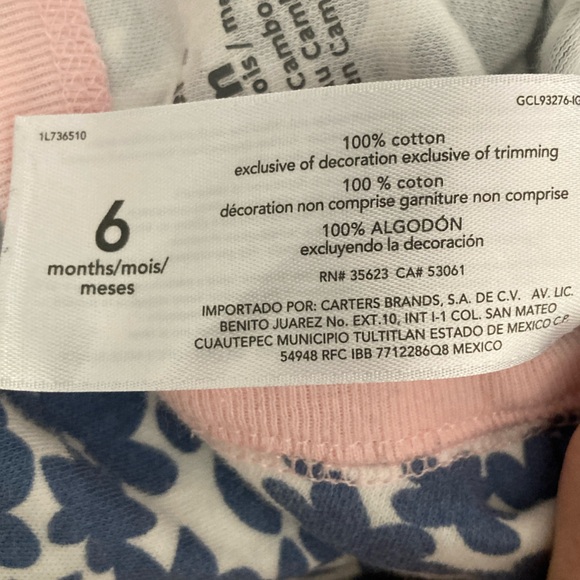 3 Carters Footed Pajamas - Picture 3 of 7